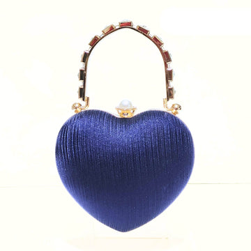 Heart Luxe Satin Clutch - Bagsero
