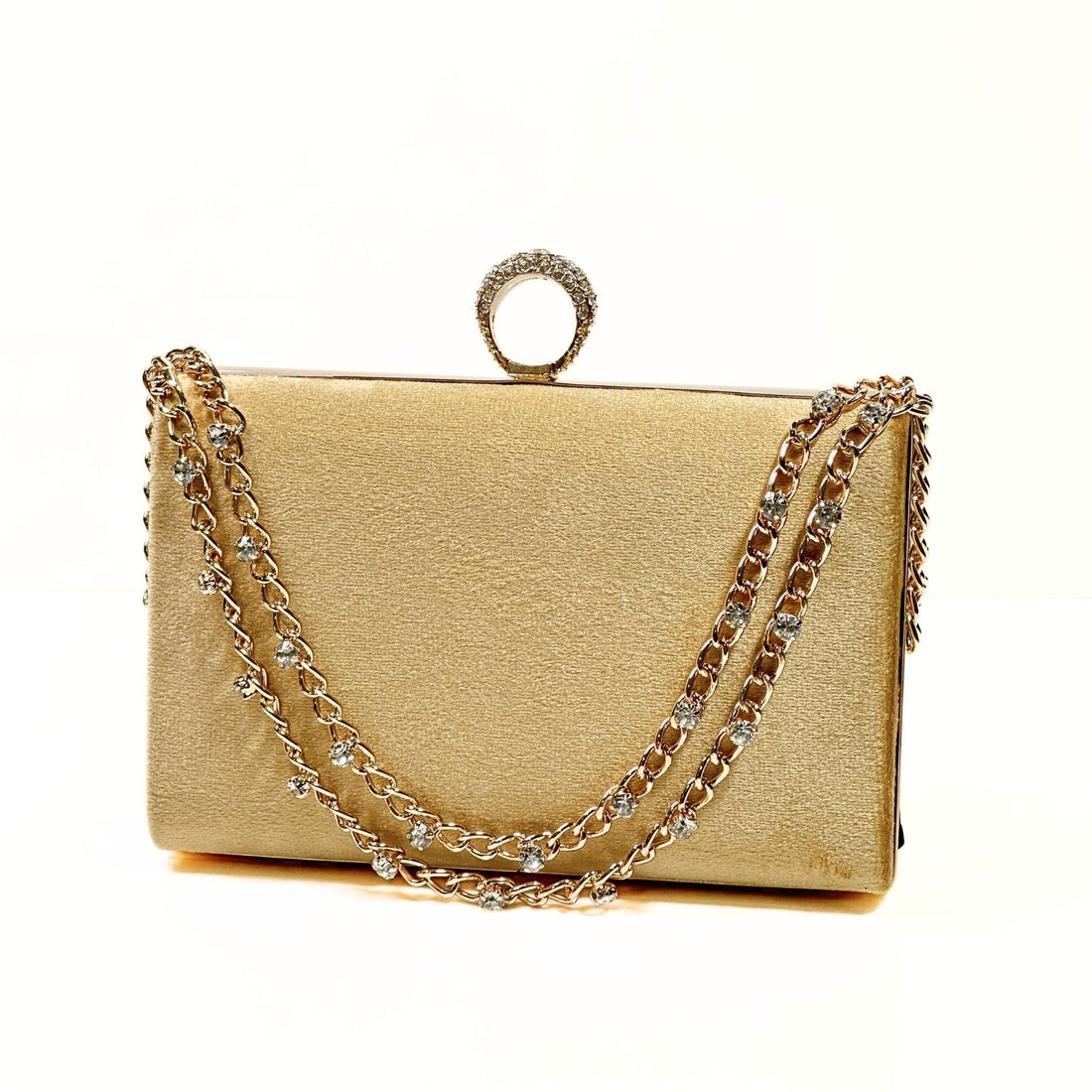 Seraphina Ring Velvet Clutch