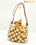 Artisan Pearl Bead Clutch - Bagsero