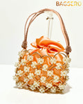 Artisan Pearl Bead Clutch - Bagsero