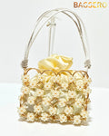 Artisan Pearl Bead Clutch - Bagsero