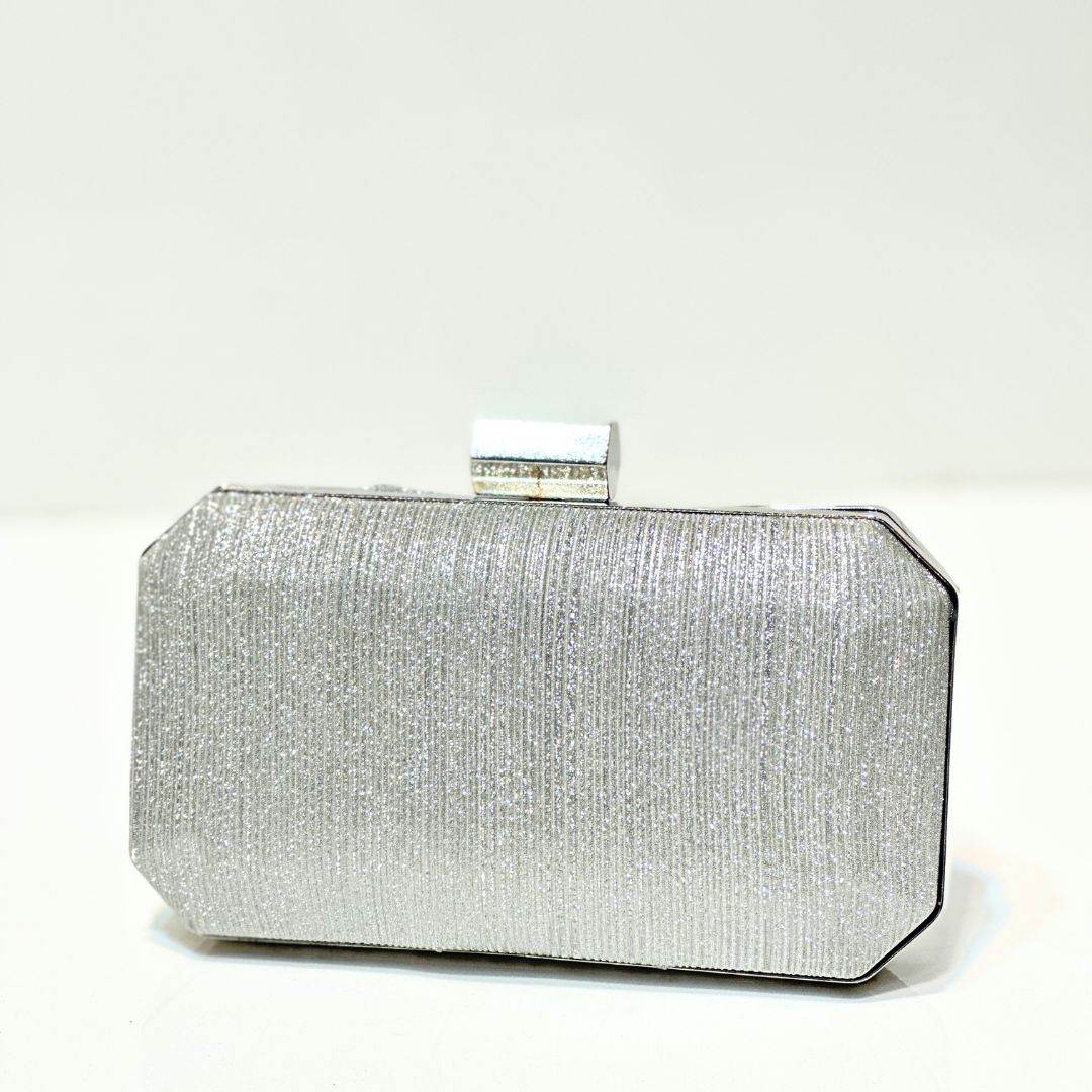 Blush Shimmer Clutch - Bagsero