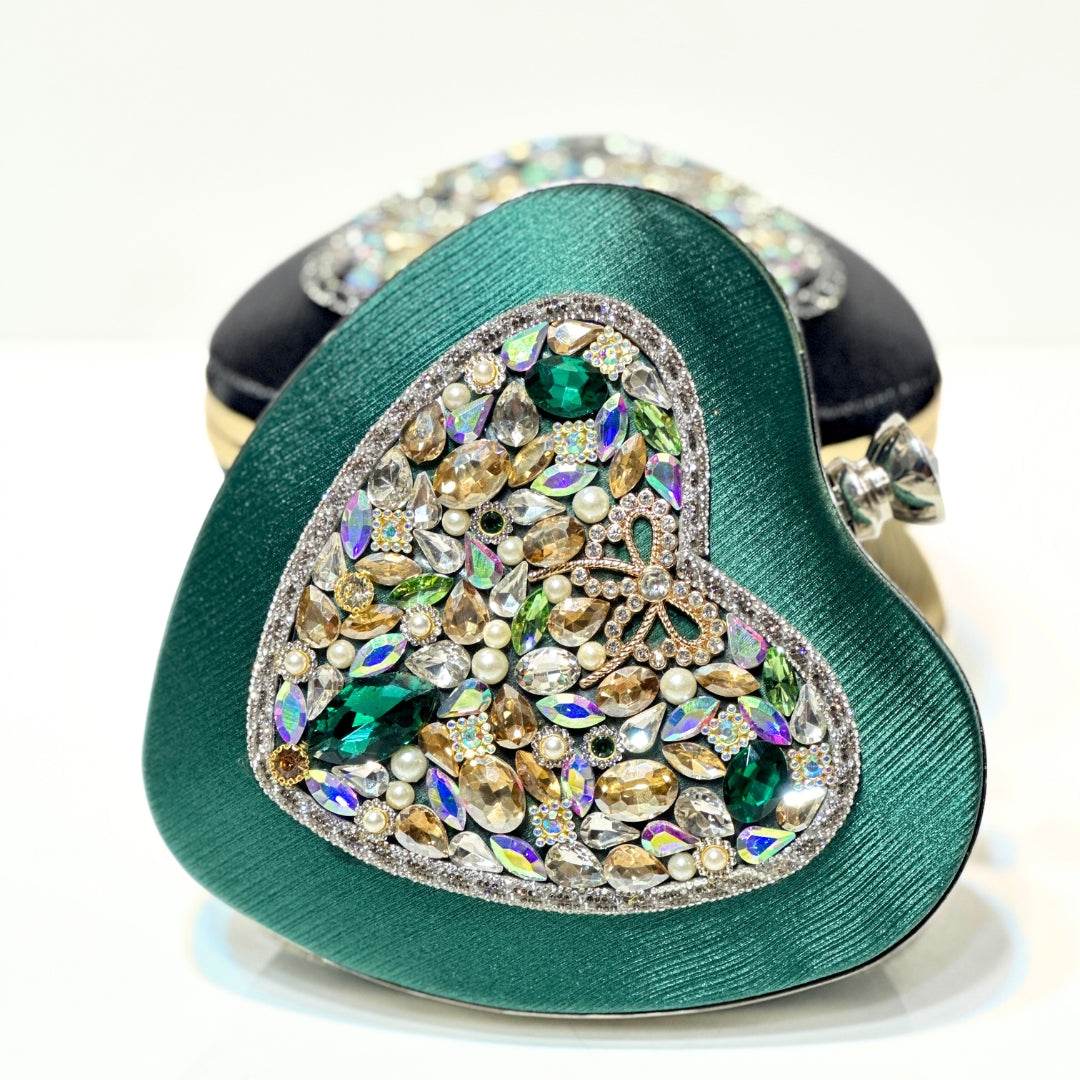 Heartfelt Gemstone Clutch - Bagsero
