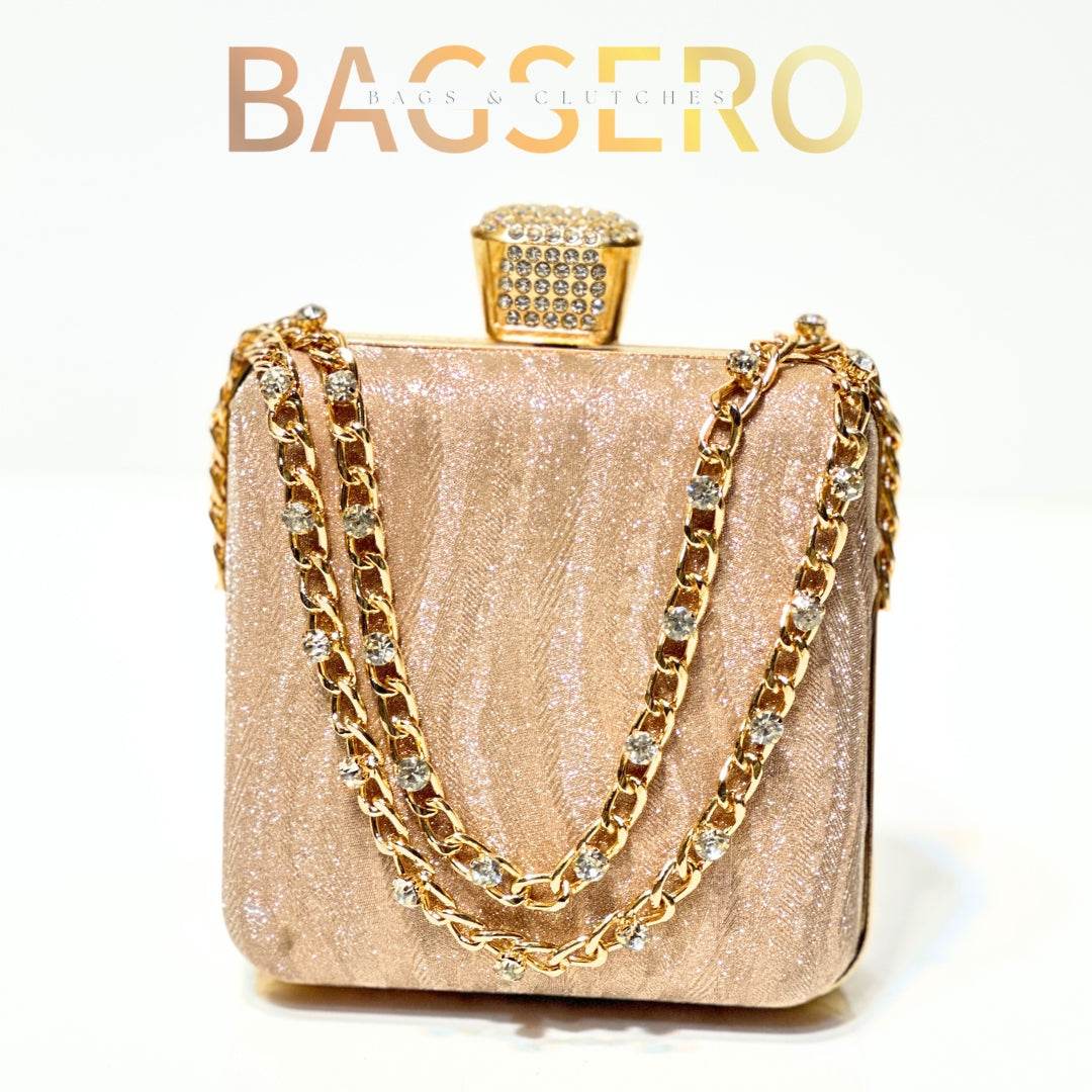 Stone Chain Clutch - Bagsero