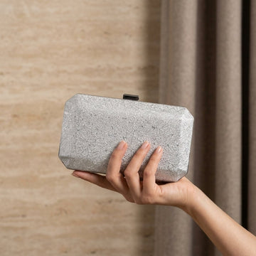 Blush Shimmer Clutch