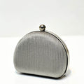 Noir Satin Clutch - Bagsero