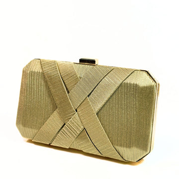 Crossed Luxe Clutch