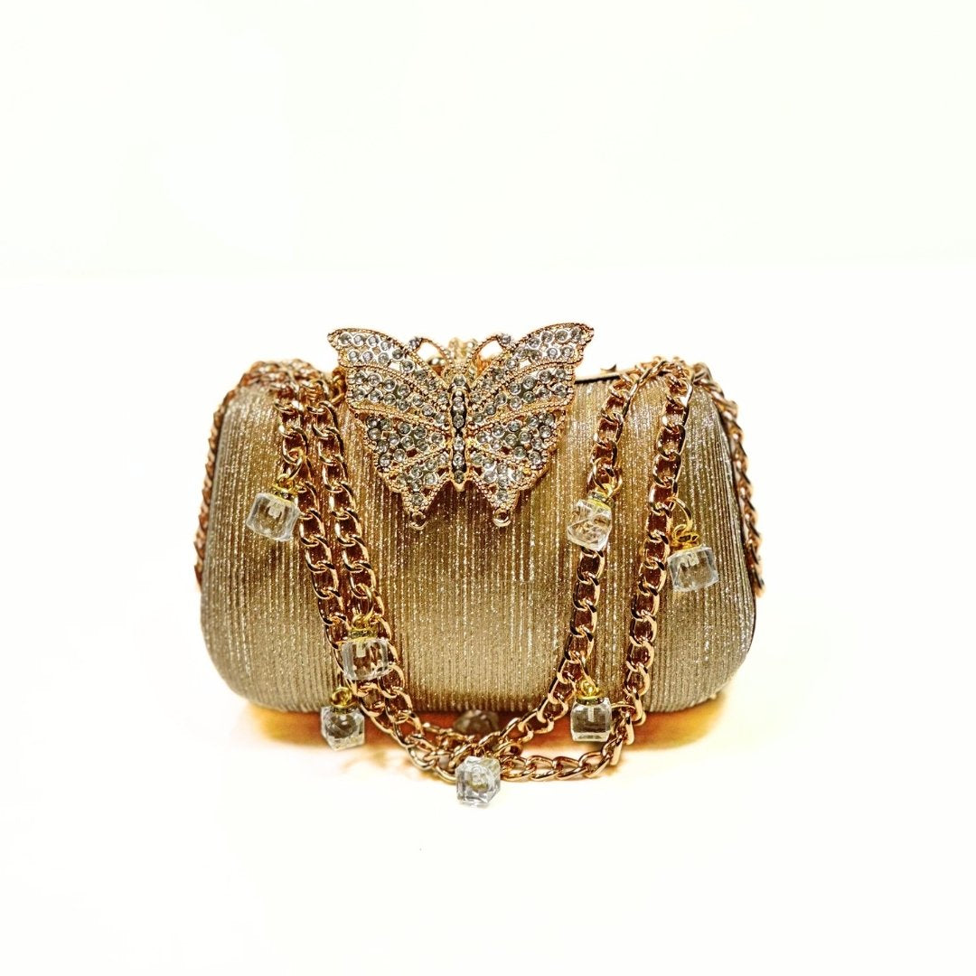 Butterfly Shimmer Clutch