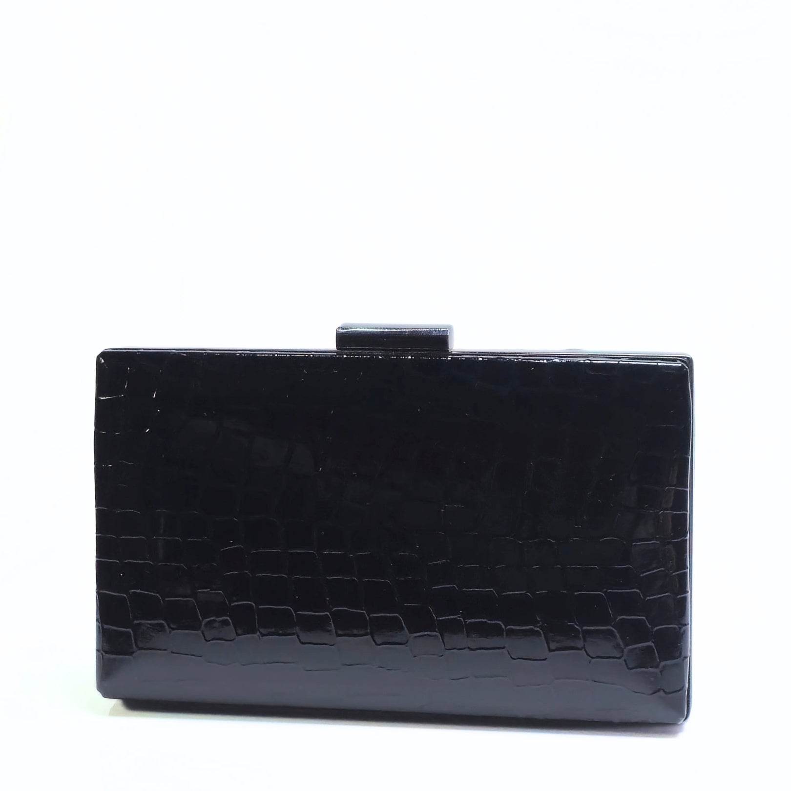 crocodile square Clutch - Bagsero
