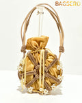 Opulent Pearl Bead Clutch - Bagsero