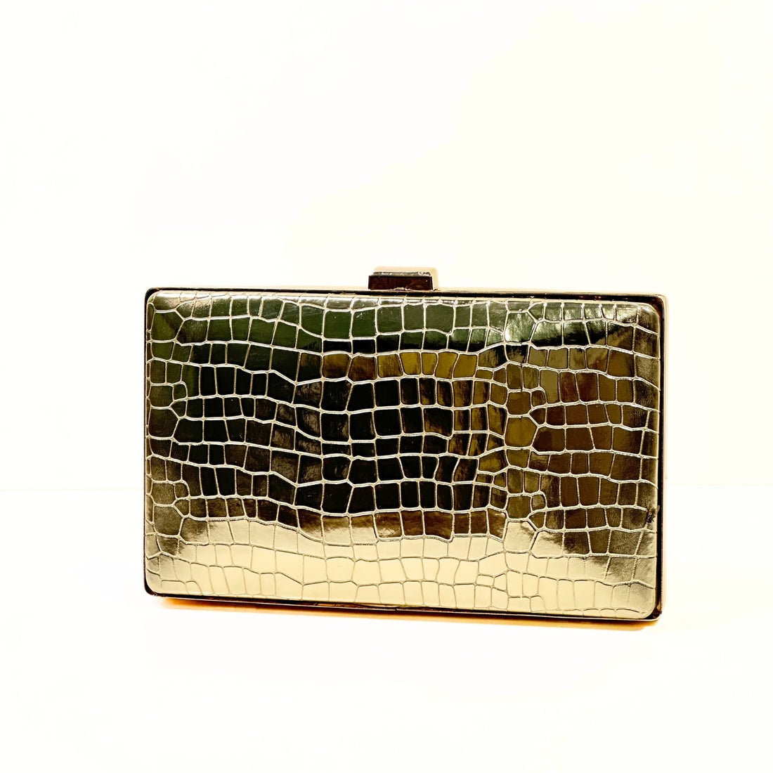 crocodile square Clutch