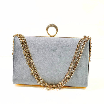 Seraphina Ring Velvet Clutch