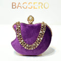Apple Velvet Clutch - Bagsero