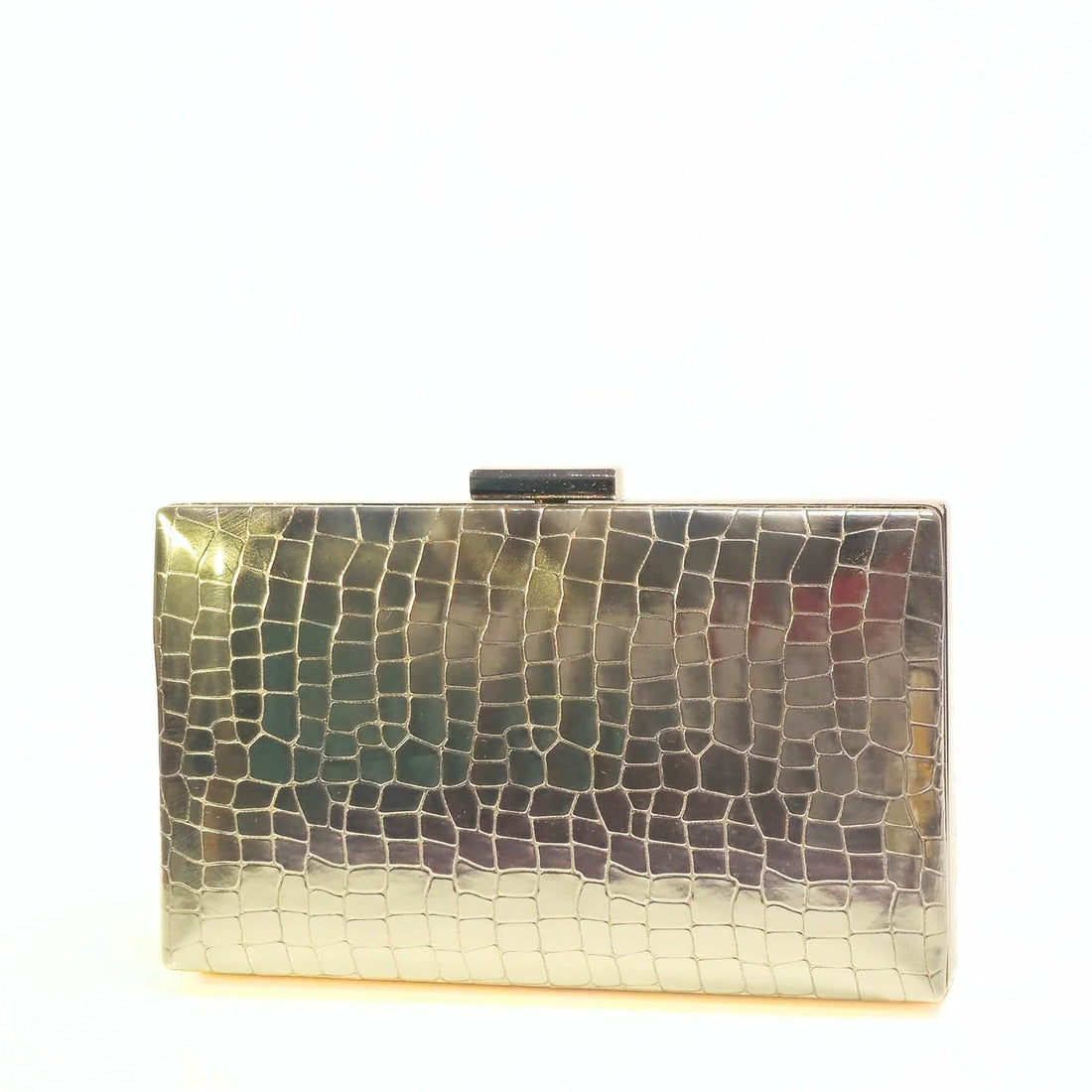 crocodile square Clutch - Bagsero