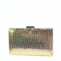 crocodile square Clutch - Bagsero