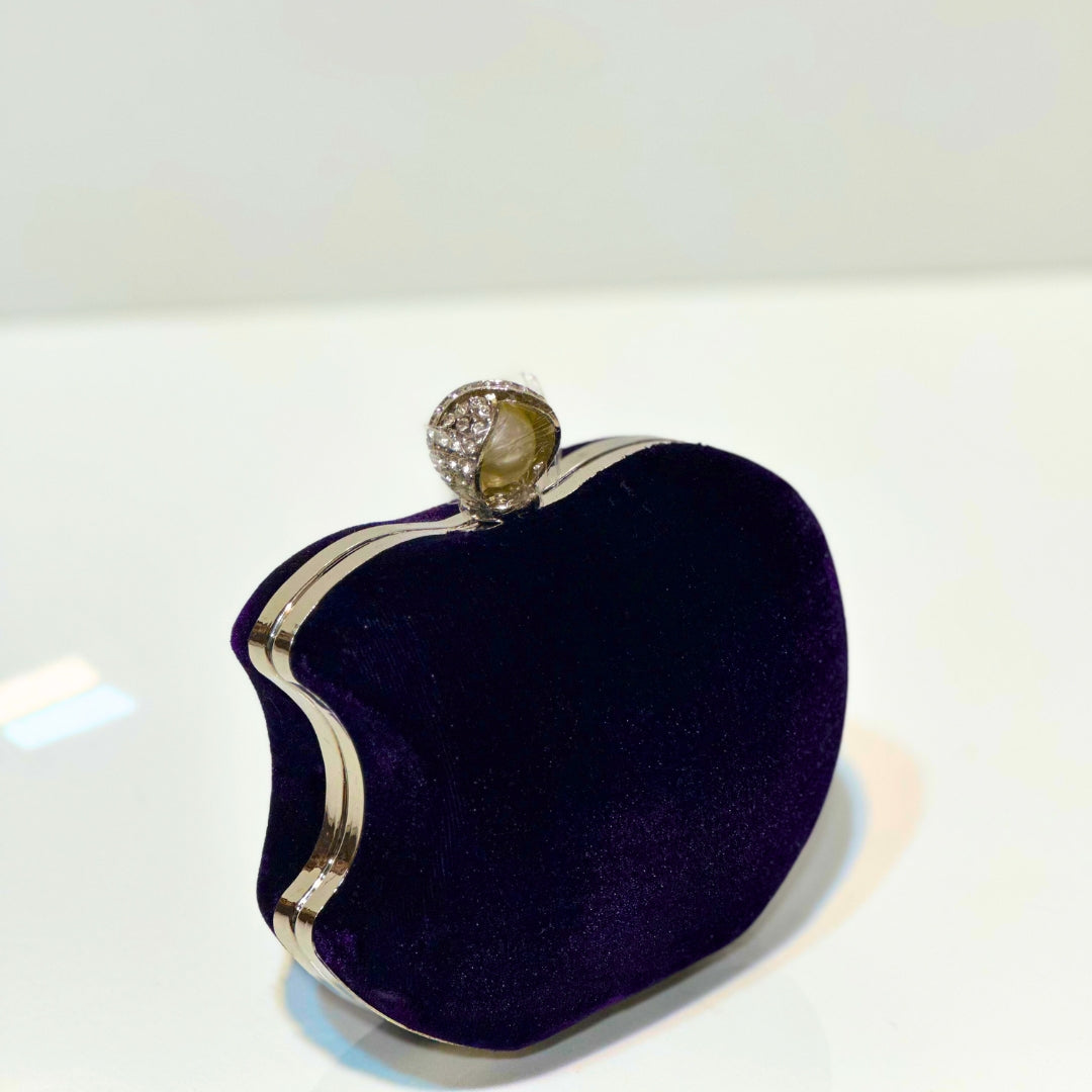 Apple Velvet Clutch