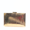 crocodile square Clutch - Bagsero