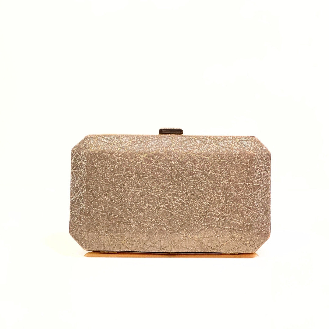 Blush Shimmer Clutch