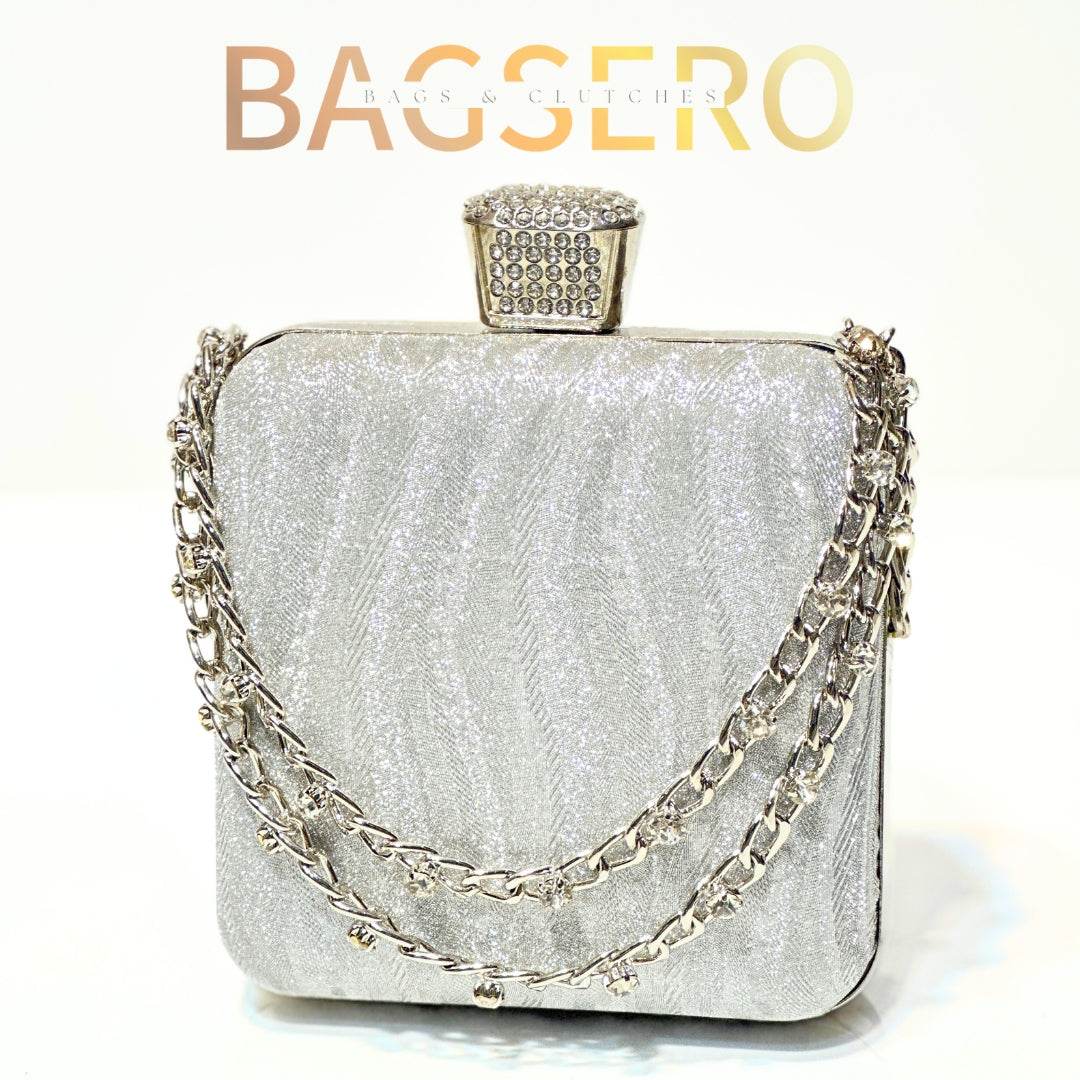 Stone Chain Clutch - Bagsero