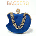 Apple Velvet Clutch - Bagsero