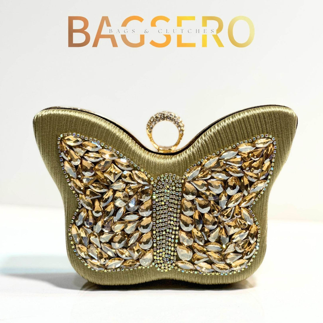 Butterfly Crystal Clutch - Bagsero