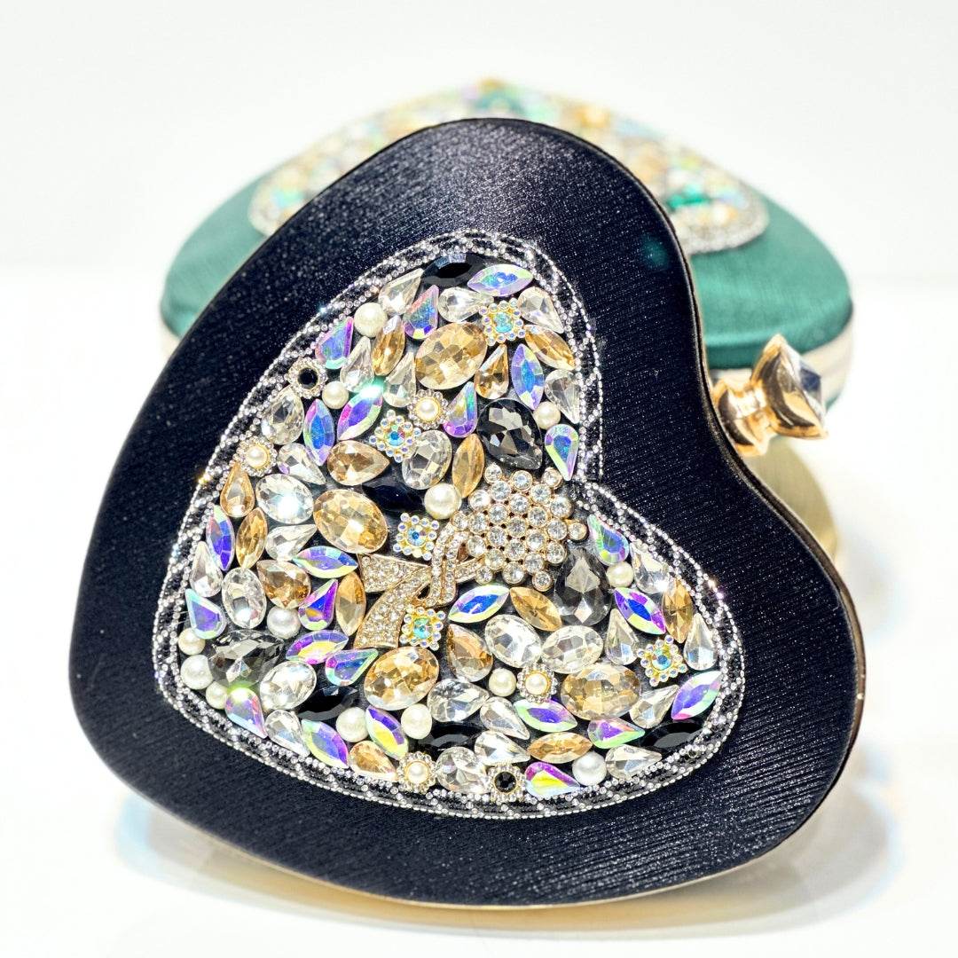 Heartfelt Gemstone Clutch - Bagsero