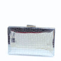 crocodile square Clutch - Bagsero