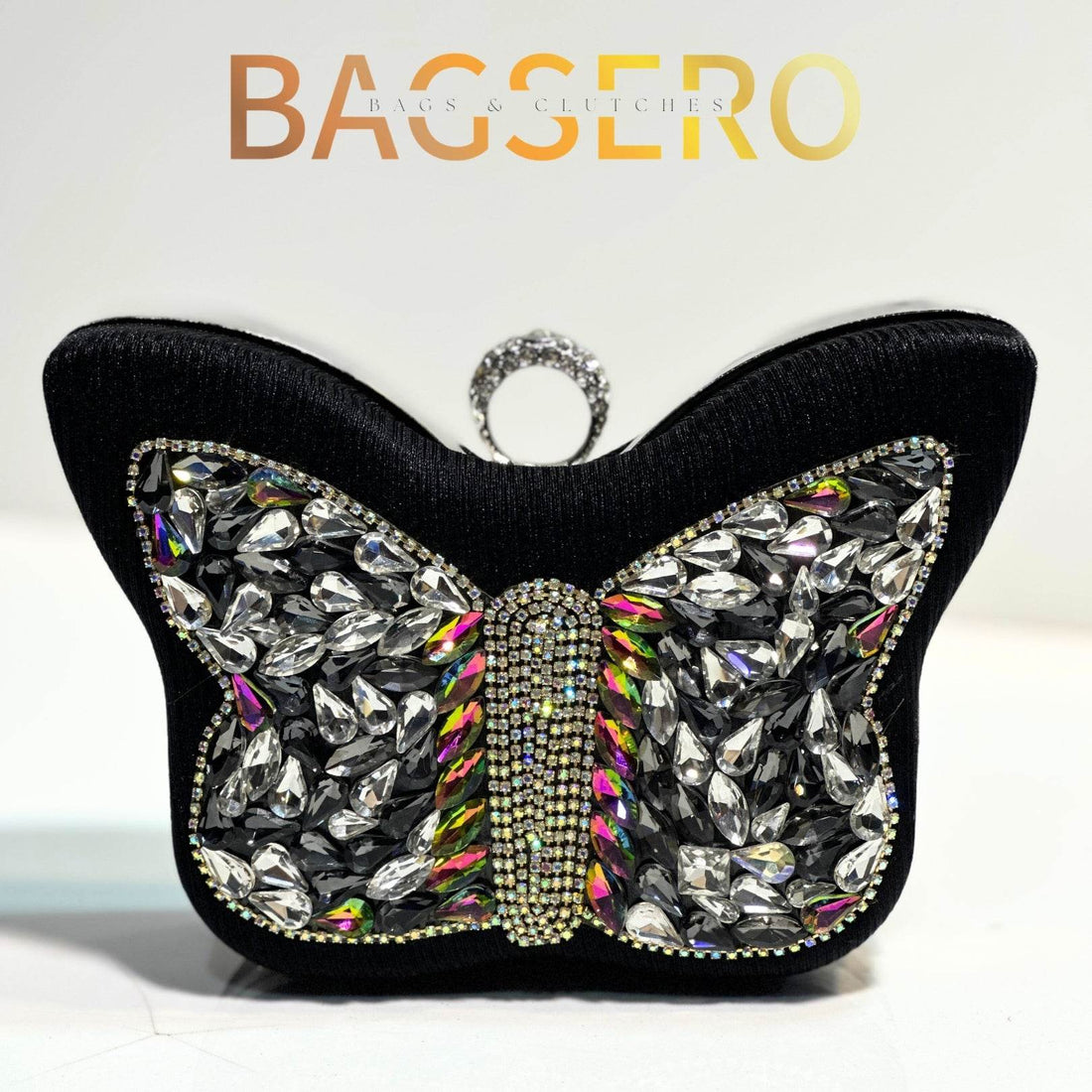 Butterfly Crystal Clutch - Bagsero