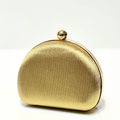 Noir Satin Clutch - Bagsero