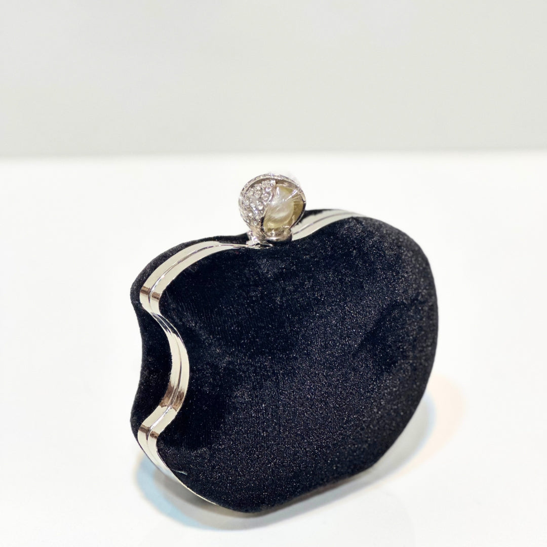 Apple Velvet Clutch