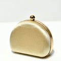 Noir Satin Clutch - Bagsero