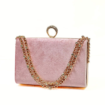 Seraphina Ring Velvet Clutch