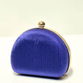 Noir Satin Clutch - Bagsero
