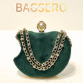 Apple Velvet Clutch - Bagsero