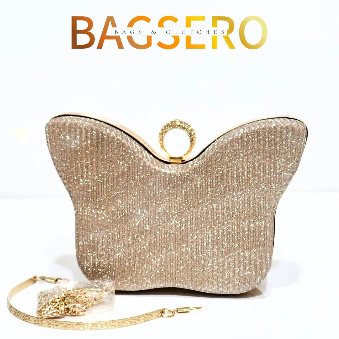 Butterfly Shimmer Clutch - Bagsero