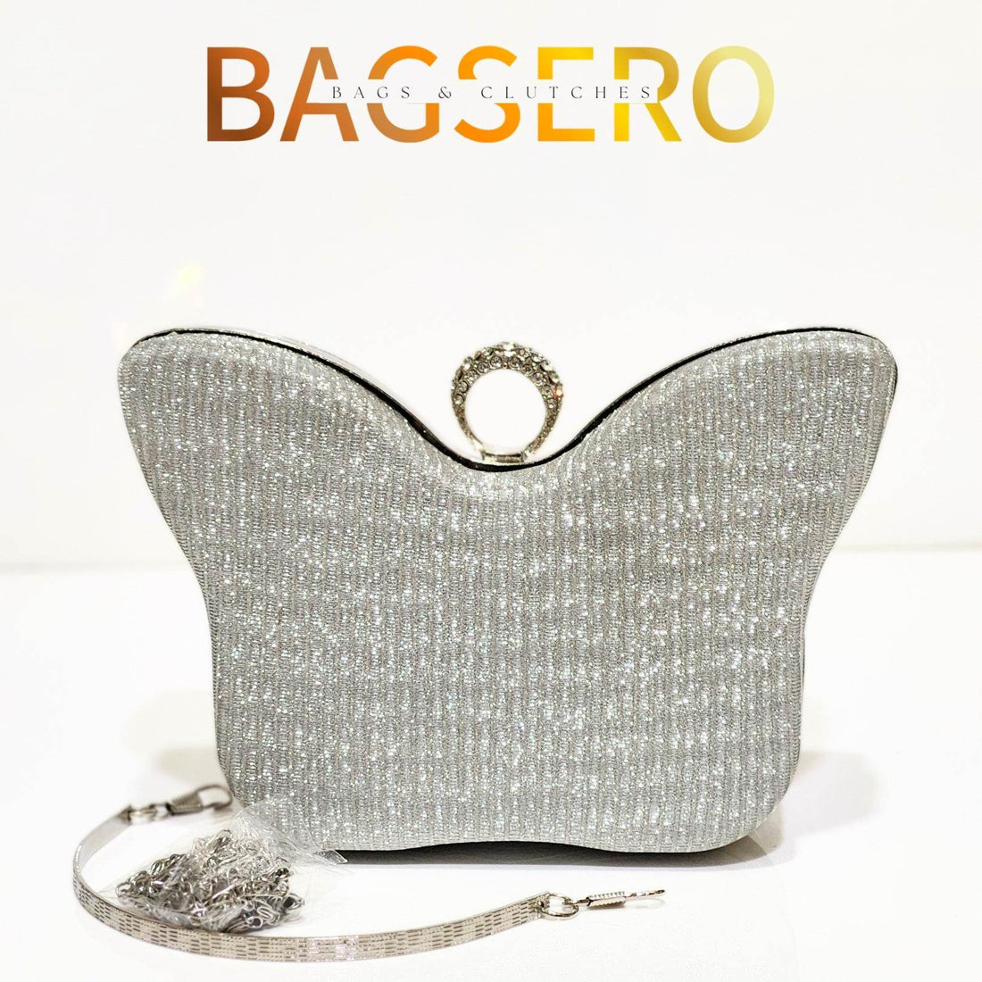 Butterfly Shimmer Clutch - Bagsero