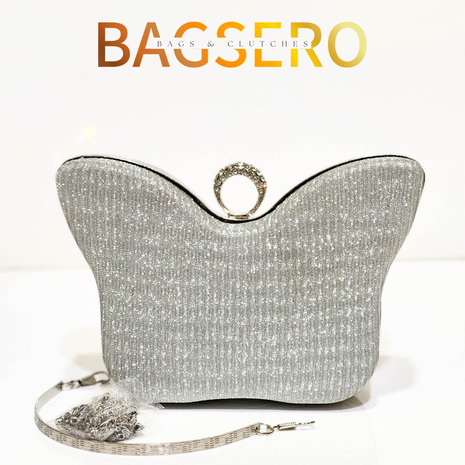 Butterfly Shimmer Clutch - Bagsero