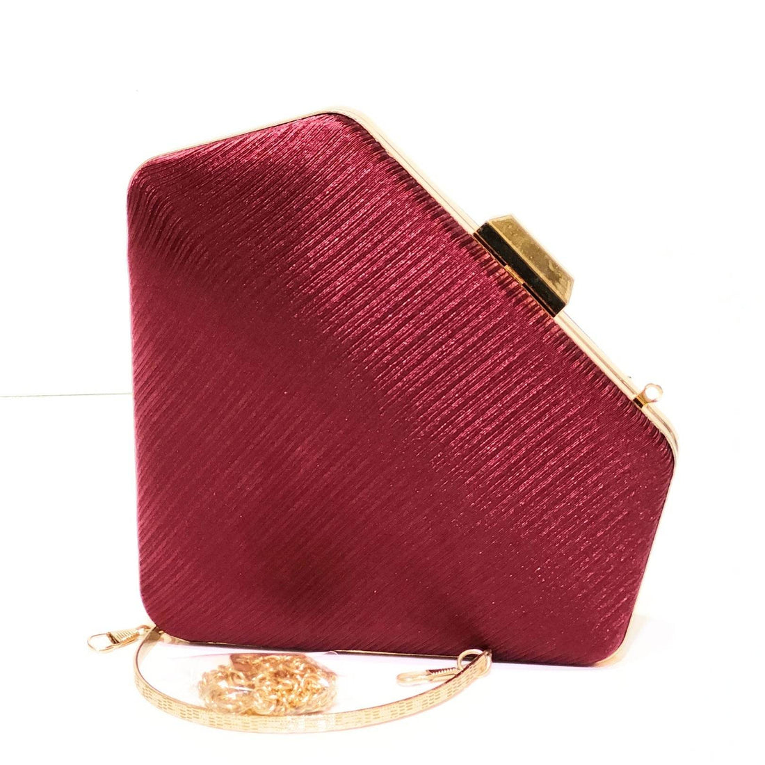Diamond Satin Clutch - Bagsero