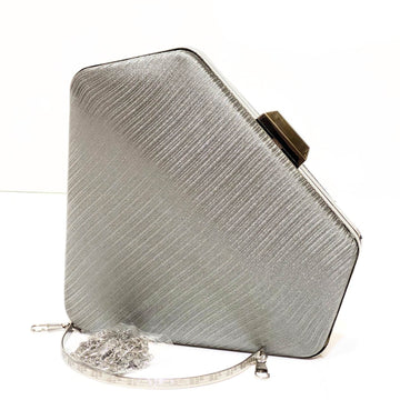 Diamond Satin Clutch - Bagsero