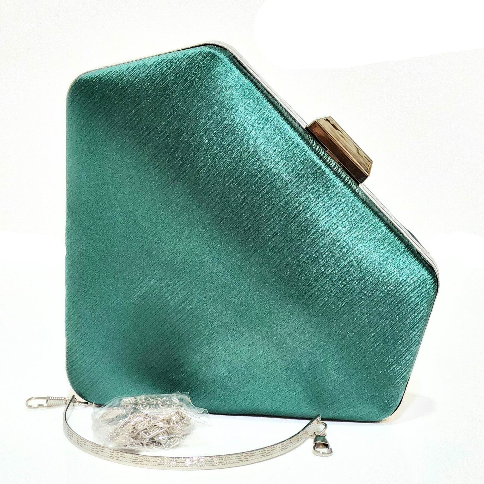 Diamond Satin Clutch - Bagsero