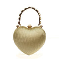 Heart Luxe Satin Clutch - Bagsero