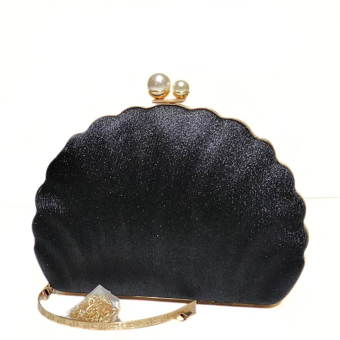 Ocean Pearl Satin Clutch - Bagsero
