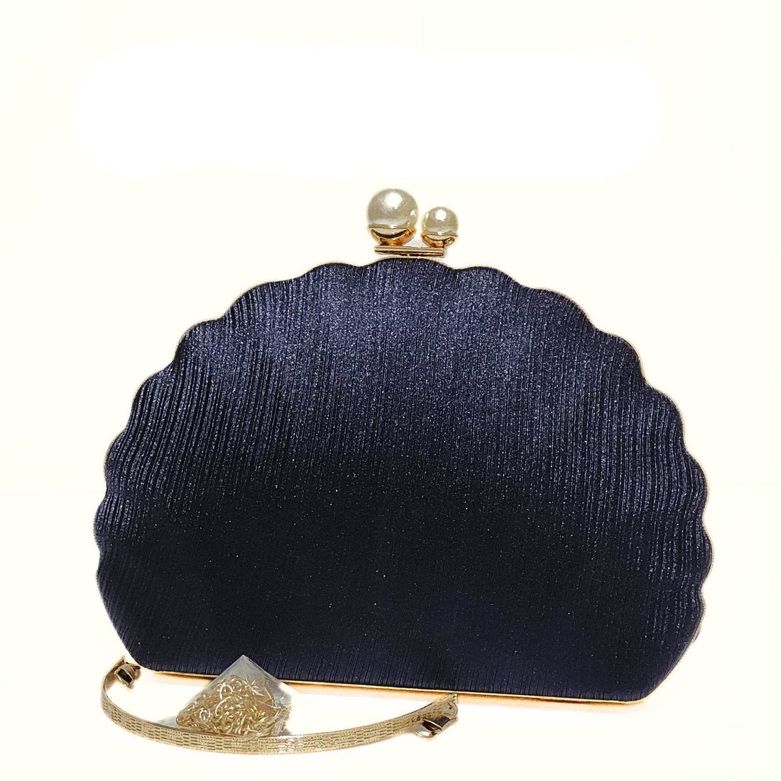 Ocean Pearl Satin Clutch - Bagsero
