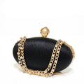 Oval Satin Clutch - Bagsero