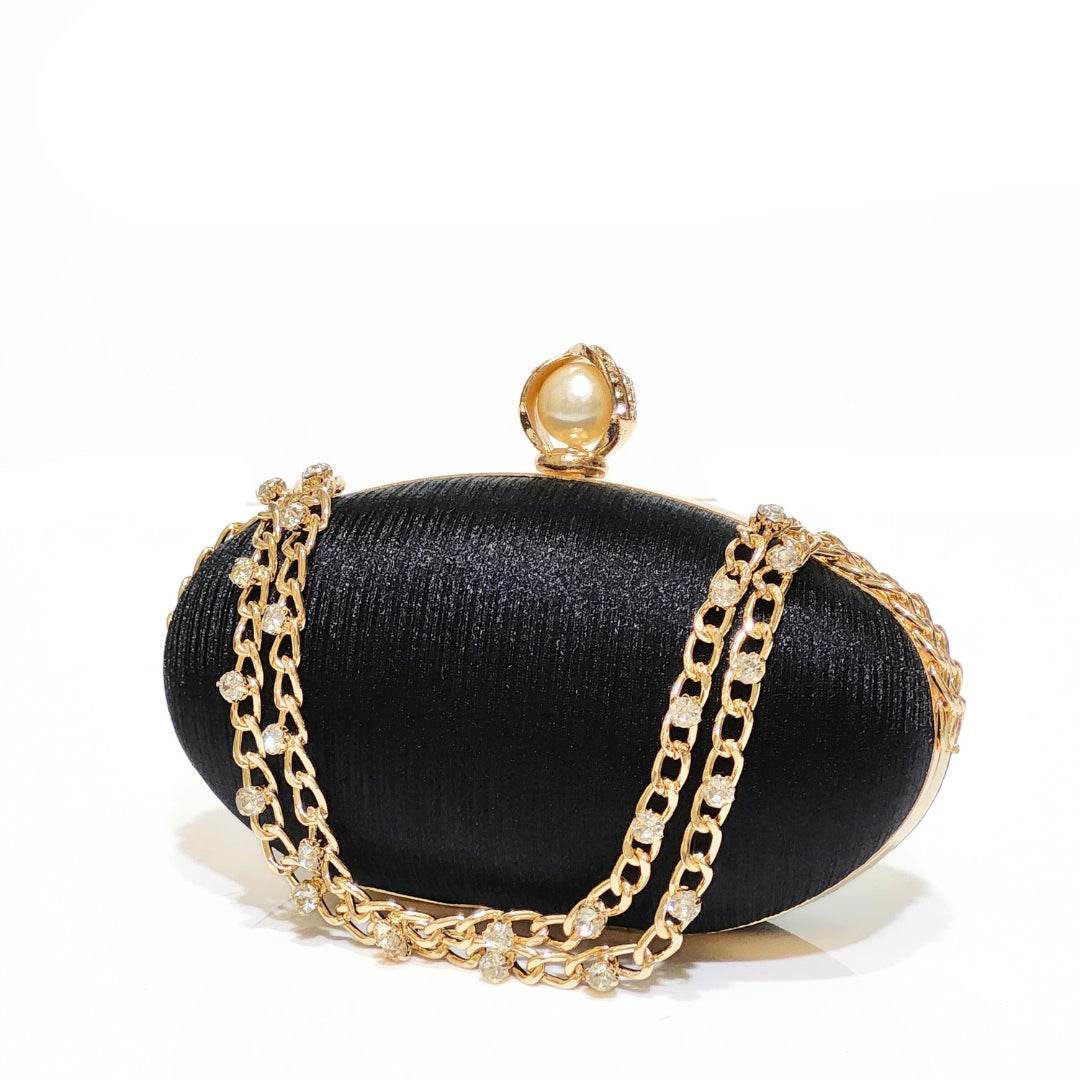 Oval Satin Clutch - Bagsero