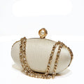 Oval Satin Clutch - Bagsero